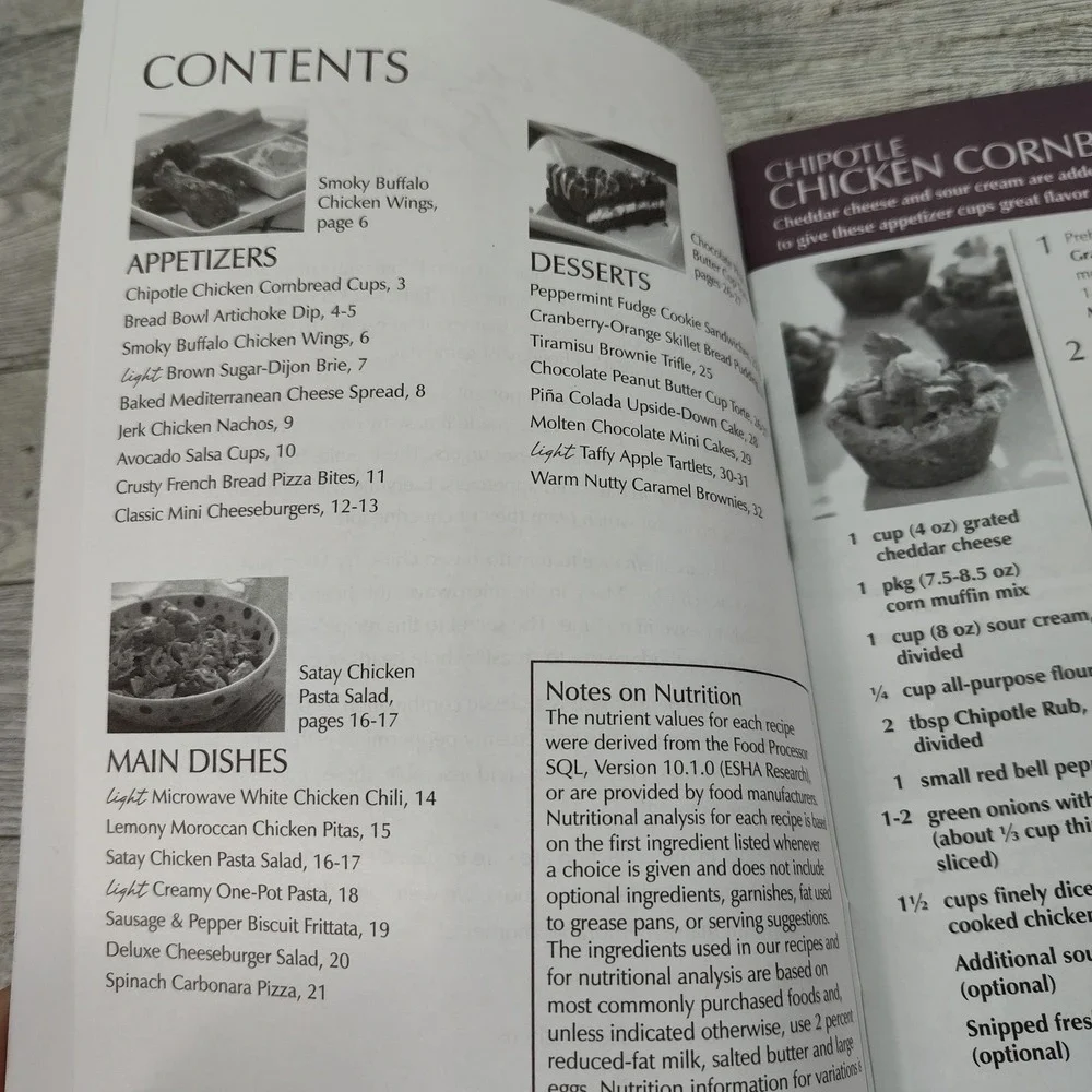 Pampered Chef Seasons Best‎ Cookbook 2008 Booklet Fall Winter Recipes Cozy-Core